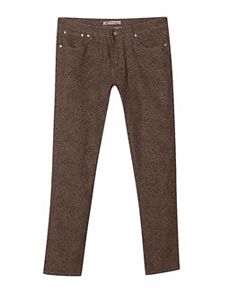 Brown Animal Print Jeans by Exocet
