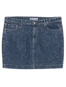 Short Distressed Denim Skirt by Exocet