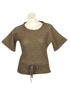 Gold Metallic Sweater by Yoki
