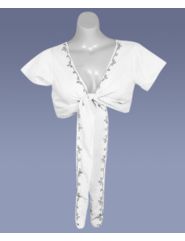 White Cut Loose Shrug by Pink Apple