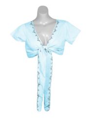 Turquoise Cut Loose Shrug by Pink Apple