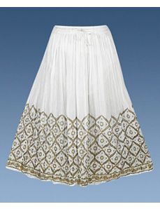 White Sunset Skirt by Pink Apple