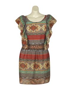 Red  Paisley dress by Pink Apple
