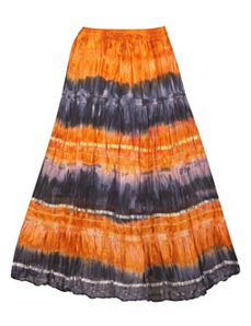 Orange Tie Dye Skirt by Pink Apple