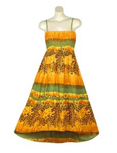Orange Hi Low Maxi Dress by Pink Apple