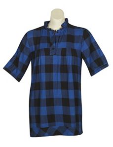Blue Plaid Tunic by Mecca Femme