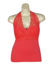Coral Lace Halter by NaNa