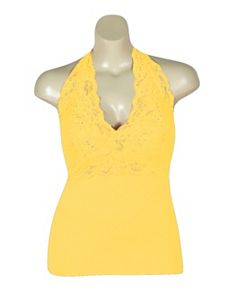 Yellow Lace Halter by NaNa