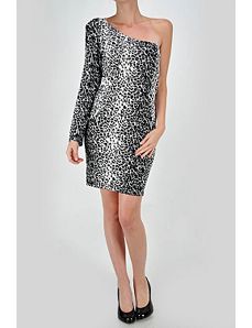 Black And White Leopard Print Dress by Fashion Love