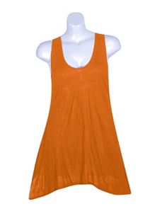 Orange Tank Tunic by Fashion Love