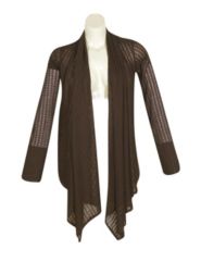 Light Brown Light Wrap Cardigan by Fashion Love