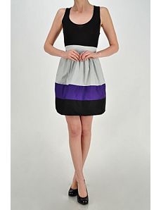Color Splice Dress by Fashion Love