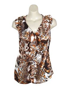 Animal Print Top by Unique
