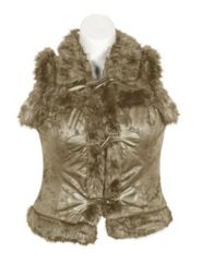 Camel Fur Vest by Last Kiss