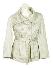 Khaki Jacket With Epaulets by Last Kiss