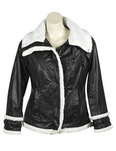 Black Sherpa Coat by Last Kiss