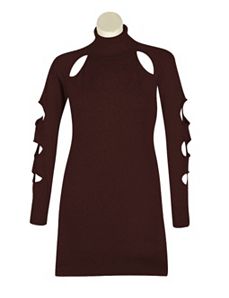 Brown Cut It Out Dress by Derek Heart