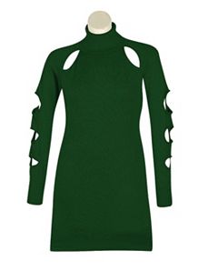 Green Cut It Out Dress by Derek Heart