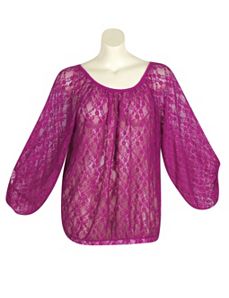Berry Lucky Lace Top by Derek Heart