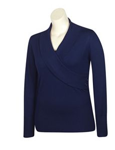 Navy Wrap It Up Top by Derek Heart