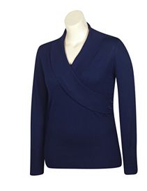 Navy Wrap It Up Top by Derek Heart