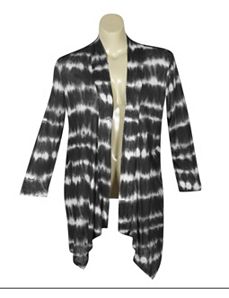Grey Tie Dye Cardigan by French Laundry