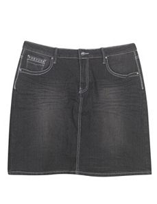 Black Denim Skirt by Kiss Therapy