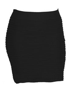 Black All Night Skirt by Icon Apparel