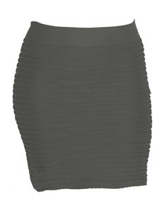 Grey All Night Skirt by Icon Apparel