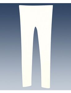 Off White Textured Legging by Icon Apparel
