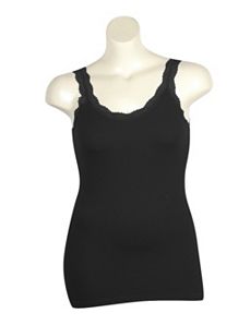 Textured Lace Tank by Icon Apparel