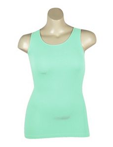 Green Ribbed Tank by Icon Apparel