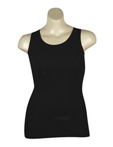 Black Ribbed Tank by Icon Apparel