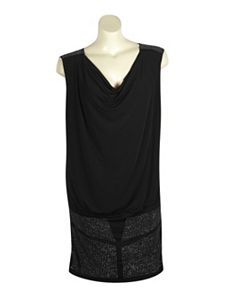 Rhinestone Cowl Dress by Fashion Instincts