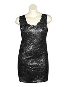 Black Sequin Dress by Fashion Instincts
