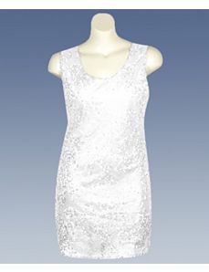 White Sequin Dress by Fashion Instincts