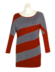 Red Color Slice Dress by Fashion Instincts