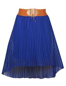 Hi Low Pleated Skirt by Meetu Magic