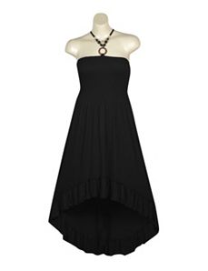 Black Hi Low Maxi Dress by Meetu Magic