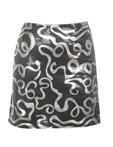 Silver Sequin Skirt by Just One