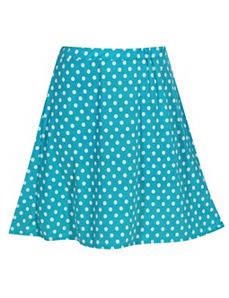 Turquoise Do The Dot Skirt by Forever Young