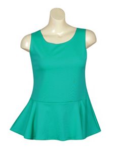 Emerald Peplum Top by Forever Young
