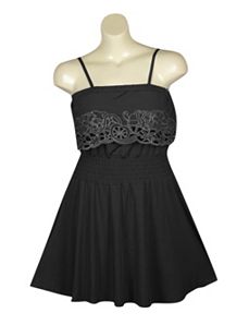 Black South Border Top by Forever Young