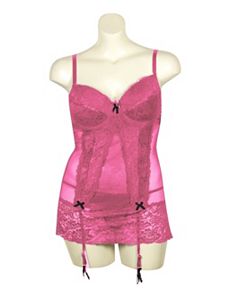 Fuchsia Lace Chemise by Native Intimates
