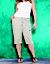 Knit waistband cargo capri by Lane Bryant