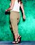Trouser capri with Tighter Tummy Technology