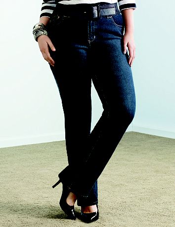 Straight leg jean with Tighter Tummy Technology