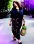 Feather print maxi dress by Lane Bryant