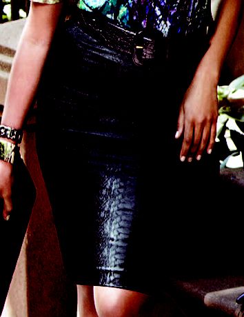 Python print pencil skirt by Lane Bryant
