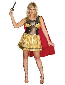 Golden Warrior Adult Plus Costume by Dreamgirl